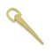 PENDENTE CORNO DORATO 2536